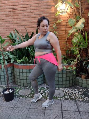 Calça Legging Fitness Suplex Grossa Cós Alto