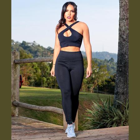 Cal a legging preta grossa Yucca Com rcio Cal a Legging