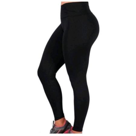 Imagem de Calça Legging Preta Legui Legue Conforto Treino roupa de Academia