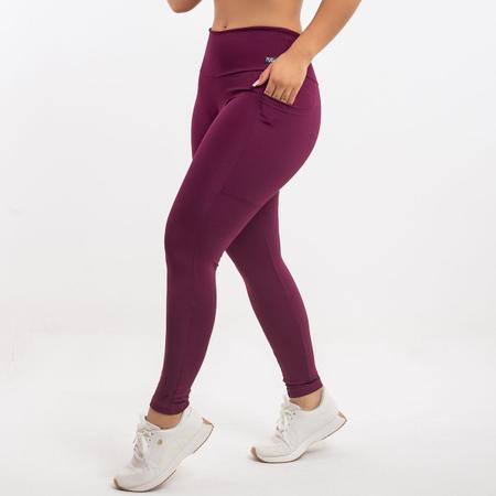 Calça Legging Essence white cintura alta