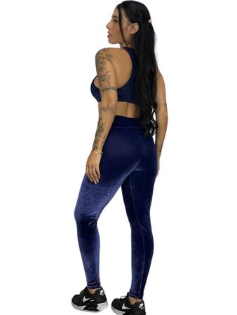 Calça legging best sale aveludada