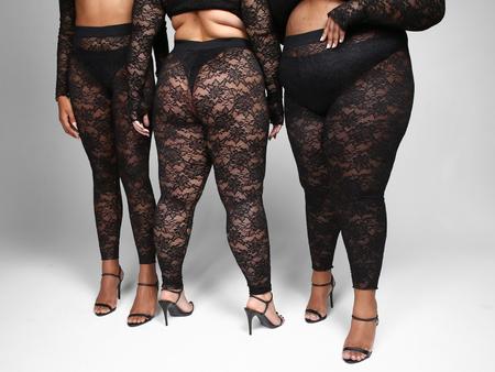Calça legging com renda 2025