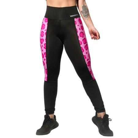 Imagem de Calça Legging Warfit com Recorte Lateral Sublimado Rosa