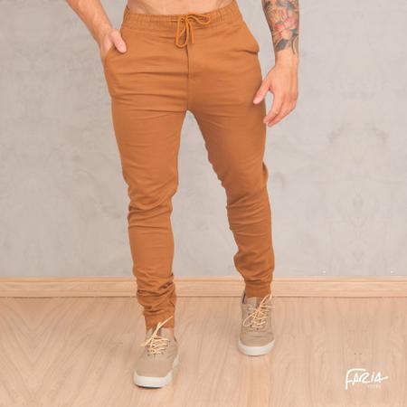 Calça masculina hotsell sarja marrom