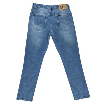 Imagem de Calça Masculina Original Lee Jeans Premium Azul Claro 101-s Strech New Soft Up Used Corte Reto Ref.1536L