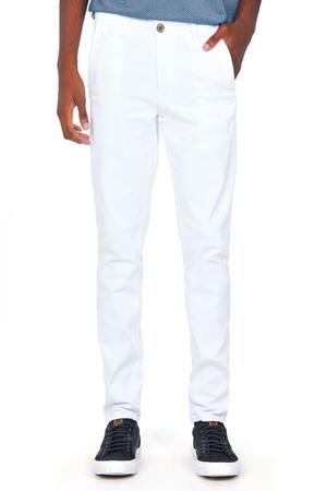 Imagem de Calça Masculina Sarja Slim Bolso Reto Polo Wear Branco