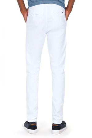 Imagem de Calça Masculina Sarja Slim Bolso Reto Polo Wear Branco