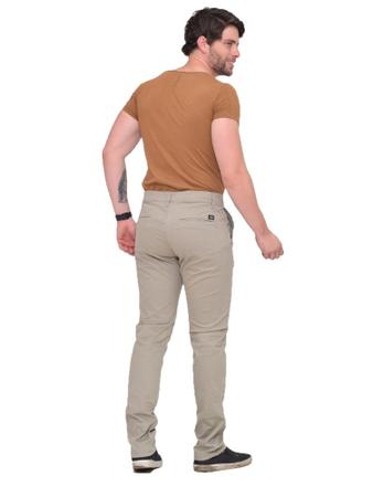 Imagem de Calça Masculino Chino Sarja Esporte Fino Slim Elastano Colorida