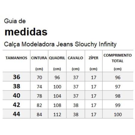 Calça Modeladora Jeans Slouchy Infinity - BRYSS