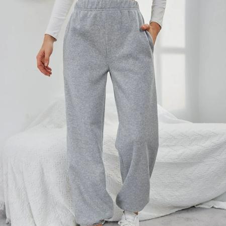 Calça de sales moletom basica feminina