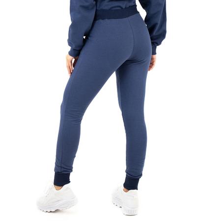 Calça moletom feminina flanelada jogger punho bolso inverno - Zafina Imagem de Calça moletom feminina flanelada jogger punho bolso inverno