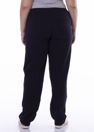 Calça moletom flanelada Plus Size unissex com bolsos - Steiner Imagem de Calça moletom flanelada Plus Size unissex com bolsos