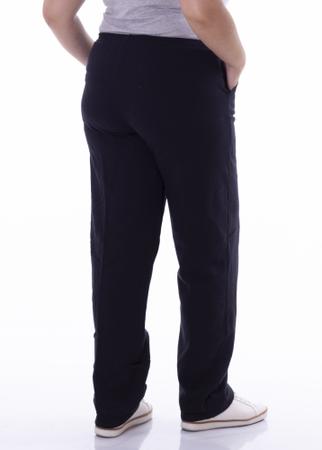 Calça moletom flanelada Plus Size unissex com bolsos - Steiner Imagem de Calça moletom flanelada Plus Size unissex com bolsos