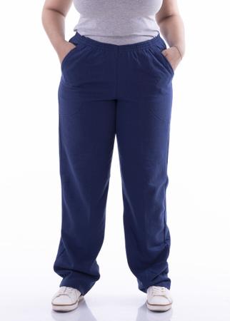 Calça moletom flanelada Plus Size unissex com bolsos - Steiner Imagem de Calça moletom flanelada Plus Size unissex com bolsos