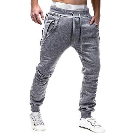Calça moletom hotsell masculina com ziper