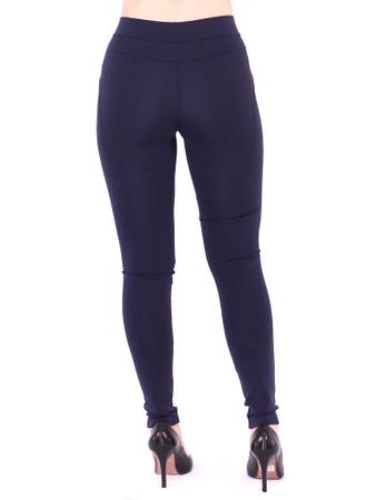 Imagem de Calça Montaria Legging Feminina Fitness Body Fit Marinho