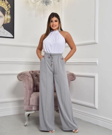 Calça cor store cinza