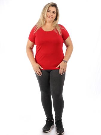 Calça Plus Size Feminina Legging Fitness Grossa Preto