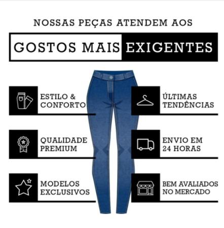 Imagem de Calça Plus Size Jeans C/ Cinta Aperta Barriga Modeladora Lip