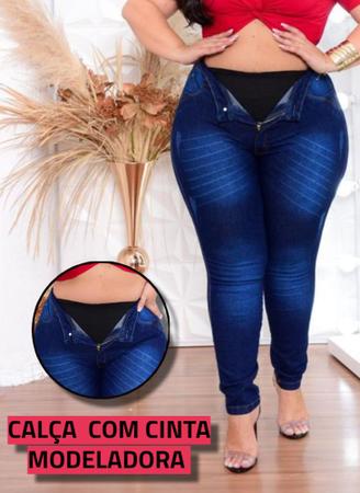 Calca jeans aperta barriga sales
