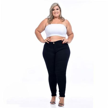 Calça preta feminina 48 sales