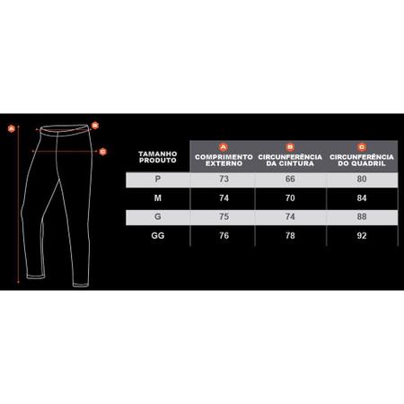 Imagem de Calça Preta Segunda Pele Térmica Motoqueiro Motociclista Ciclista Corrida Treino