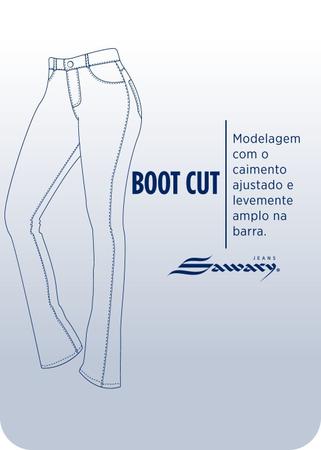 Calça Sarja Sawary Boot Cut - 276124 Branco Imagem de Calça Sarja Sawary Boot Cut - 276124 Branco