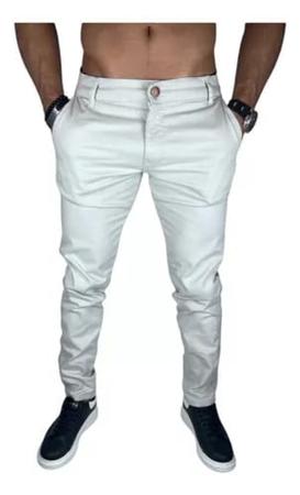 Calça Sarja Slim Fit Linha Premium Marrom - CDK Store Imagem de Calça Sarja Slim Fit Linha Premium Marrom