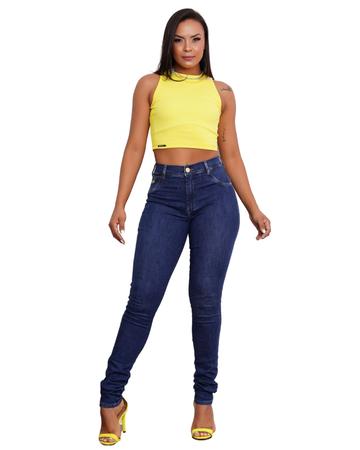 Calça Skinny Cintura Alta Mulheres Altas Ri19 L633 Imagem de Calça Skinny Cintura Alta Mulheres Altas Ri19 L633