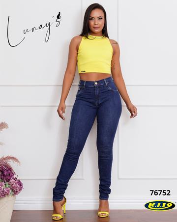 Calça Skinny Cintura Alta Mulheres Altas Ri19 L633 Imagem de Calça Skinny Cintura Alta Mulheres Altas Ri19 L633