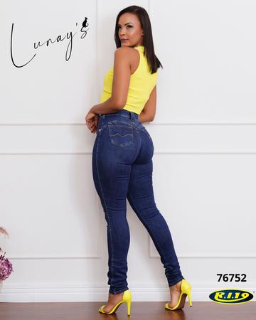 Calça Skinny Cintura Alta Mulheres Altas Ri19 L633 Imagem de Calça Skinny Cintura Alta Mulheres Altas Ri19 L633