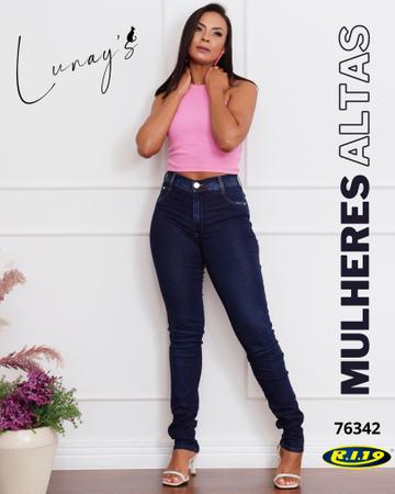 Cal a Skinny Cintura Alta Mulheres Altas Ri19 L6342 Cal a Plus