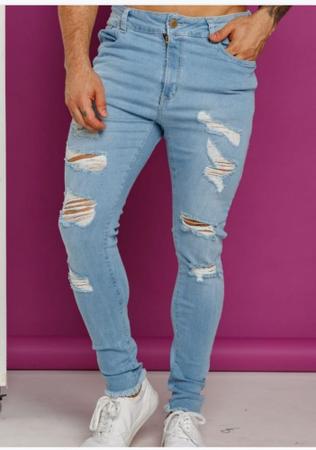 Calça masculina best sale detonada