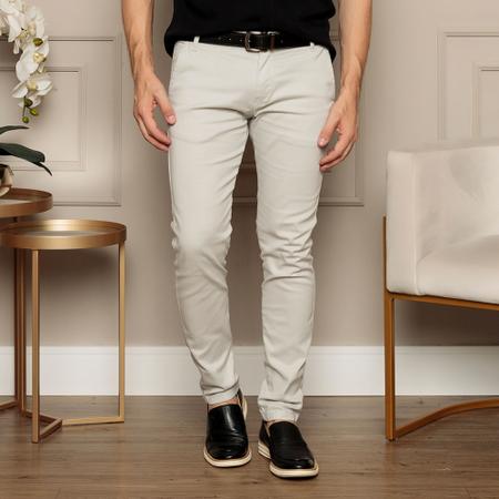 Calça Social Sarja Masculina Esporte Fino - Volgue - Calça