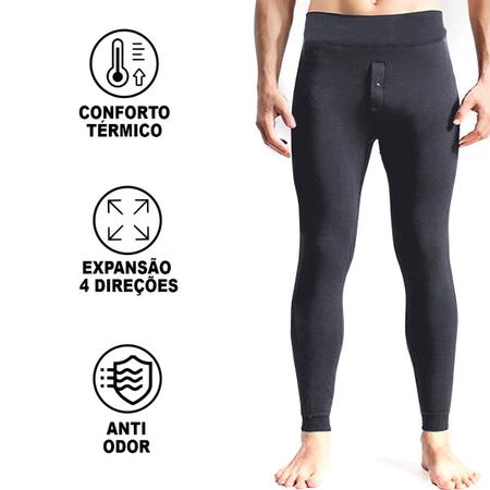 Calça Térmica Legging Frio Sobre Pele Quentinha Elastano Inverno