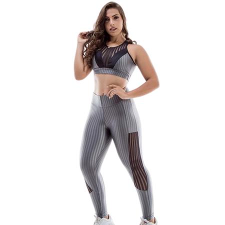 Calça treino feminina acadêmia legging fitness virgínia - TRENDY