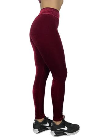 Imagem de calça veludo molhado legging feminina leg cintura alta TB moda fitness