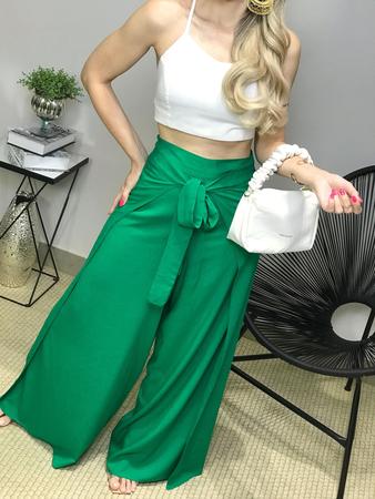Cal a Viscolinho Pantalona Envelope Aberta Do Lado Soltinha