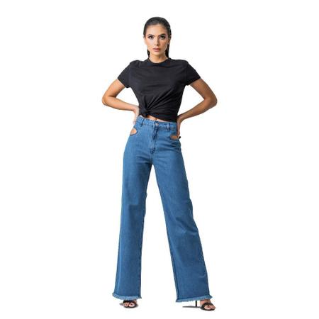 Compartilhe essa dica e COMPRE JÁ o seu look Calça Jeans Wide