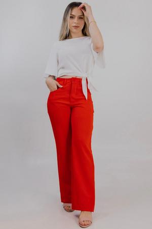 Calça Wide Leg - Jéssi Malhas Imagem de Calça Wide Leg