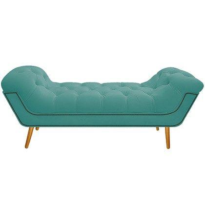 Imagem de Calçadeira Madrid 195 cm Suede Azul Tiffany