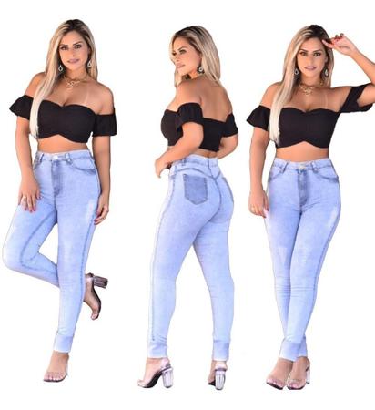 Cal as Jeans Femininas Cintura Alta Atacado Kit com 6 Pe as