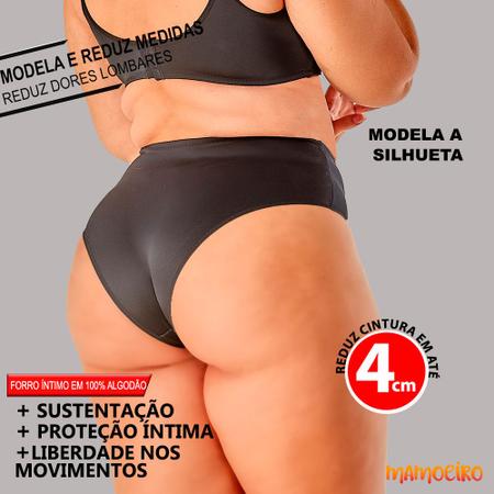 Calcinha Cinta Calça Baixa Média Compressão Vi Lingerie Reduz Medidas  Ressalta Glúteo Forro íntimo - Calcinha - Magazine Luiza