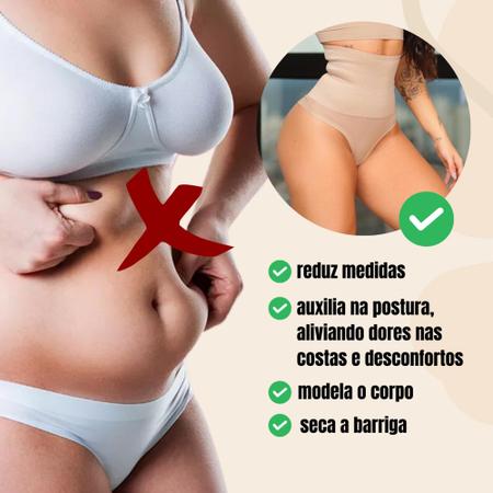 Calcinha Cinta Calça Baixa Média Compressão Vi Lingerie Reduz Medidas  Ressalta Glúteo Forro íntimo - Calcinha - Magazine Luiza