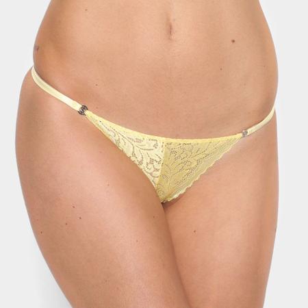 Calcinha Colcci Underwear Fio Dental Lettering Preta - Compre Agora