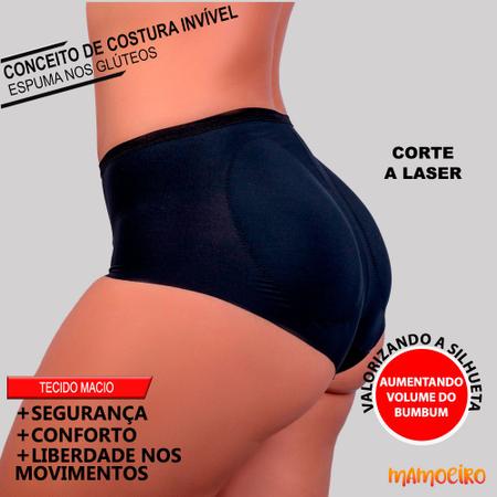 Calcinha Short Calçola com Enchimento Aumenta Bumbum Levanta Empina  Modeladora Glúteos Vi Lingerie - Calcinha - Magazine Luiza