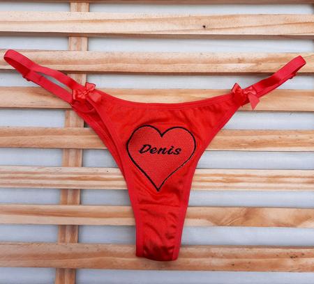 Calcinha Tanga Nome personalizada - Ousada Moda Íntima - Calcinha