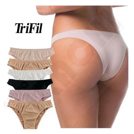 Imagem de Calcinhas tanga microfibra trifil af c04403 - kit 12