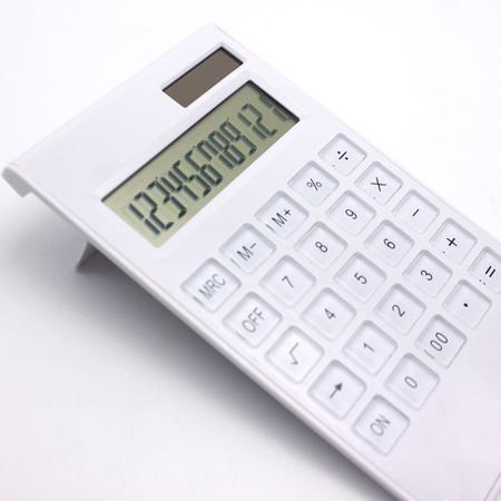 Imagem de Calculadora 12 Dígitos Branco Design Moderno Escritório