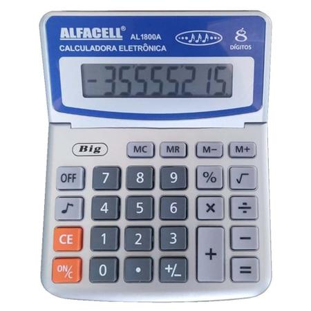 Imagem de Calculadora 8 dígitos AL1800A Alfacell